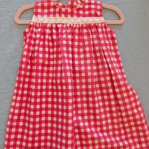 Red and White Checkered Dress